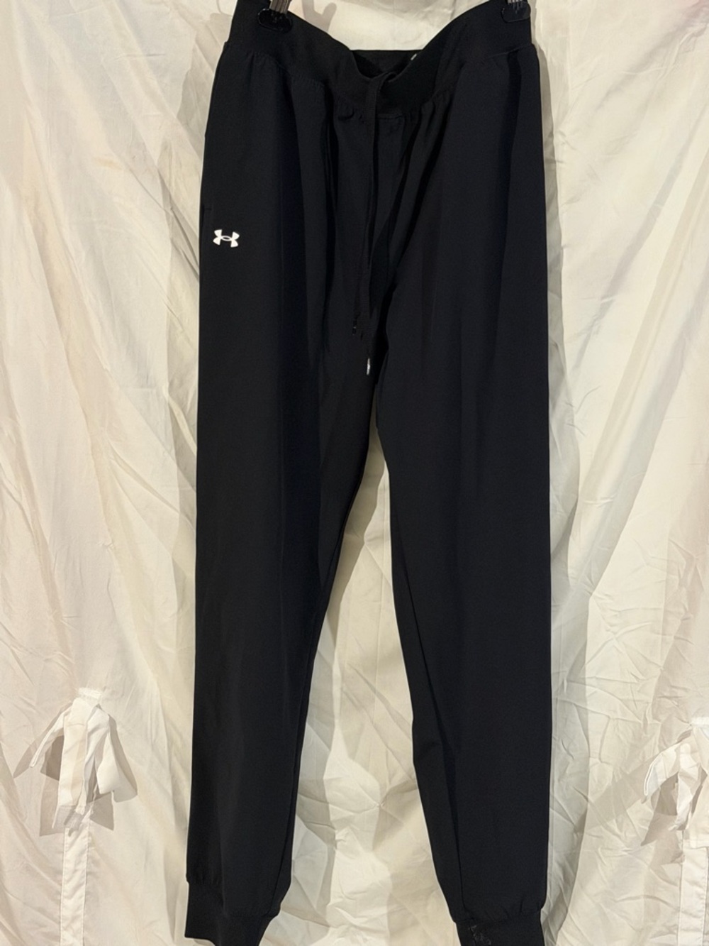 Under Armour Black Men's Performance Joggers with White Logo